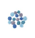 Soft Tüll Pompons sortiert, royalblau