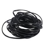 Kunstlederband flach, schwarz