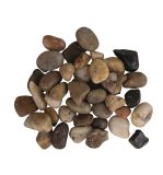 Fluss-Kiesel, m.braun