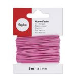 Gummifaden, 1mm ø, pink
