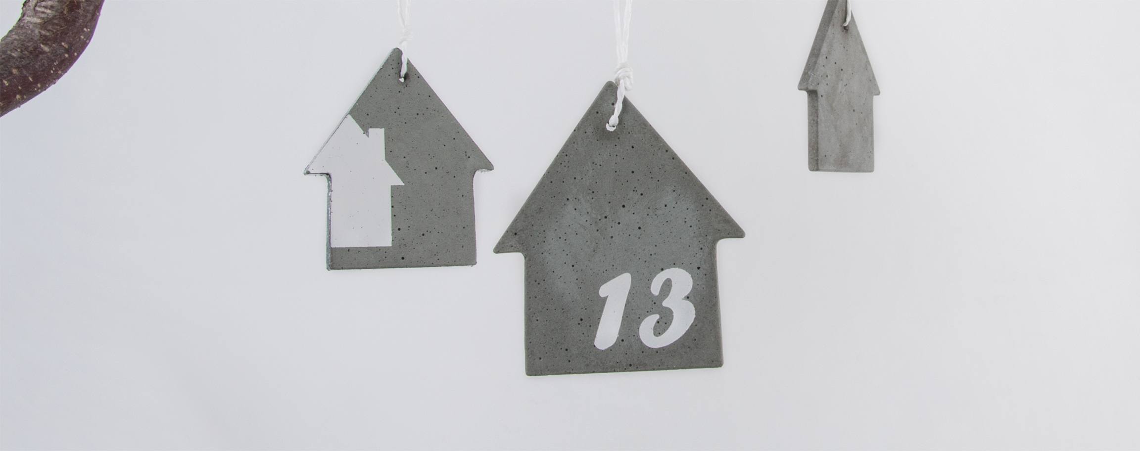 Pendant out of cement „House“