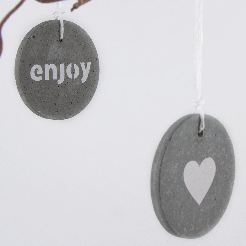 Beton-Anhänger Kreis