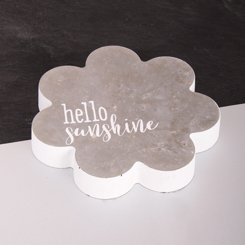 Flower out of concrete