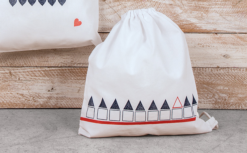 CANVAS - Turnbeutel Häuschen