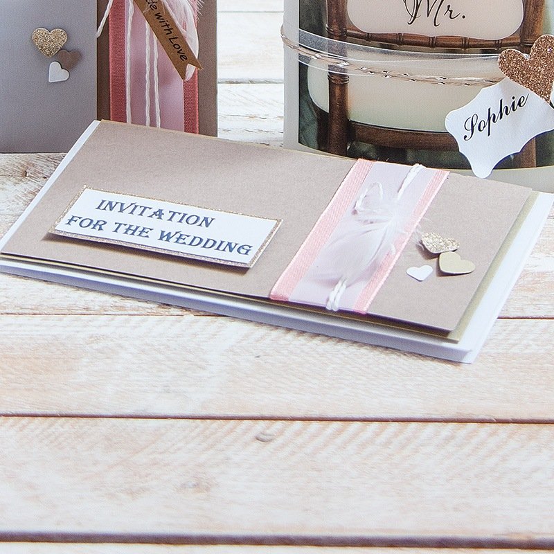 Einladungskarte für Hochzeit