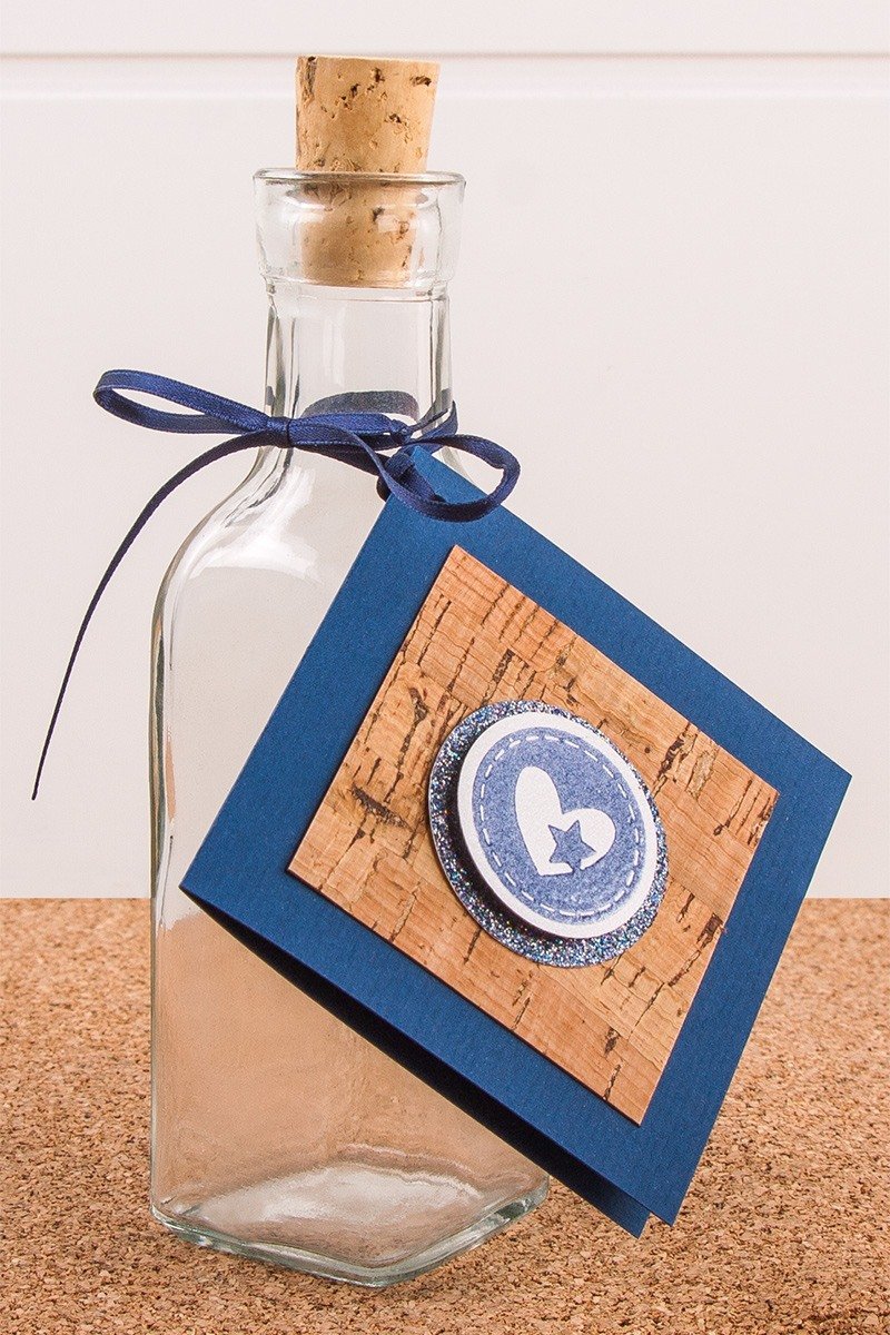 Geschenkanhänger dunkelblau