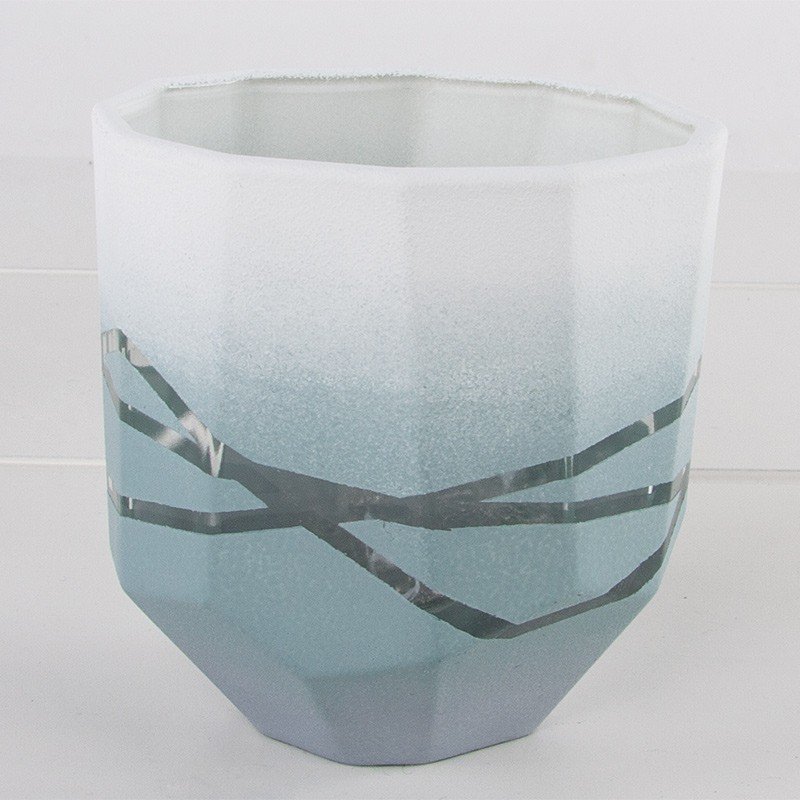 Glass jar with colour gradient