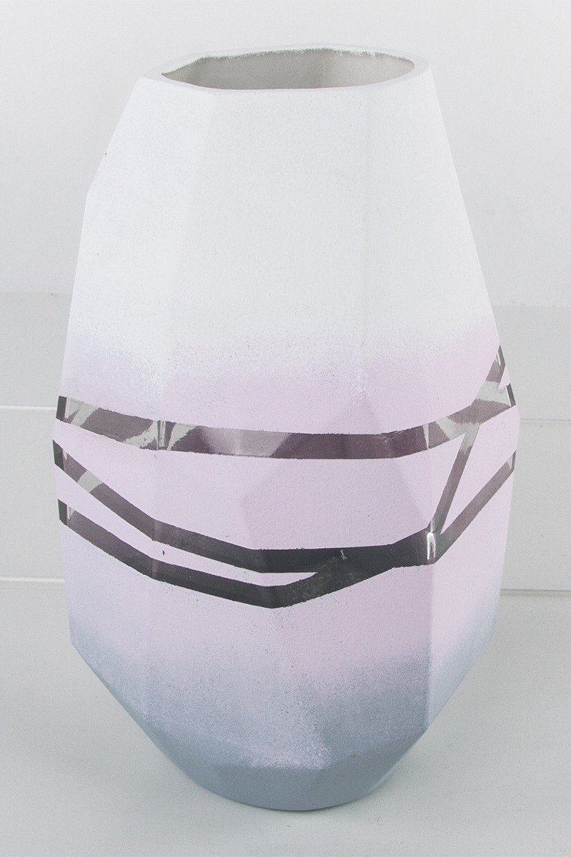 Big glass vase with colour gradient