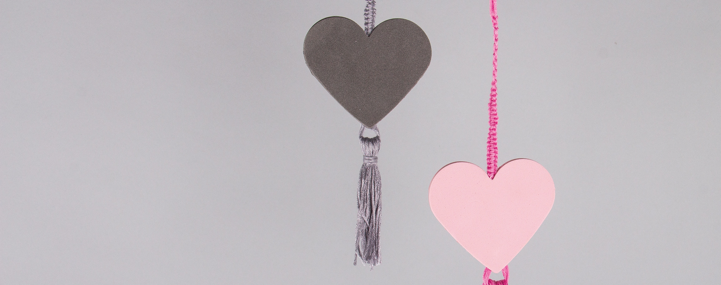 Heart pendant sponge rubber