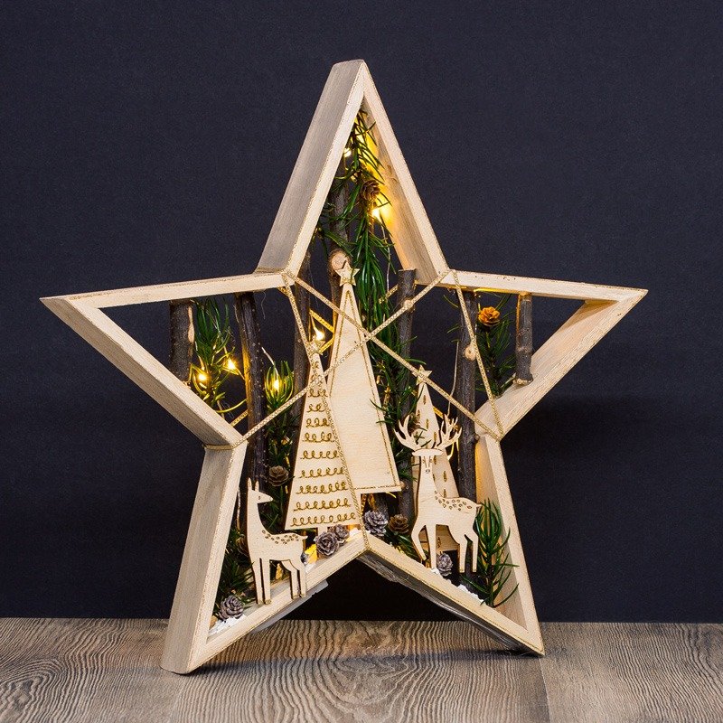 Holz-Stern groß
