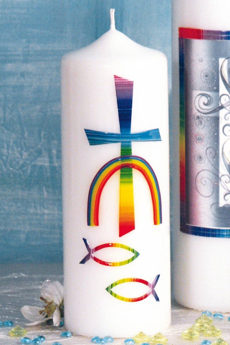 Candle Rainbow for Communion & Confirmation