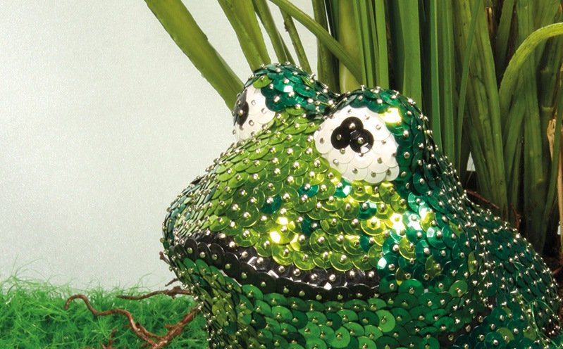 Pailletten-Frosch