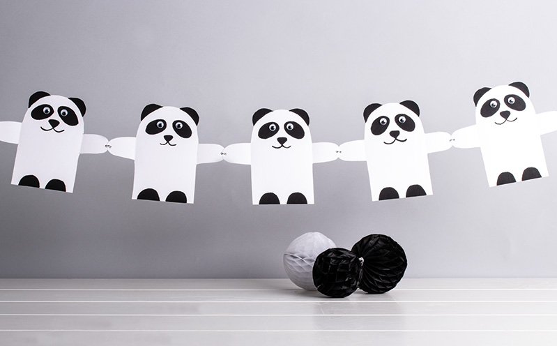 Panda-Girlande