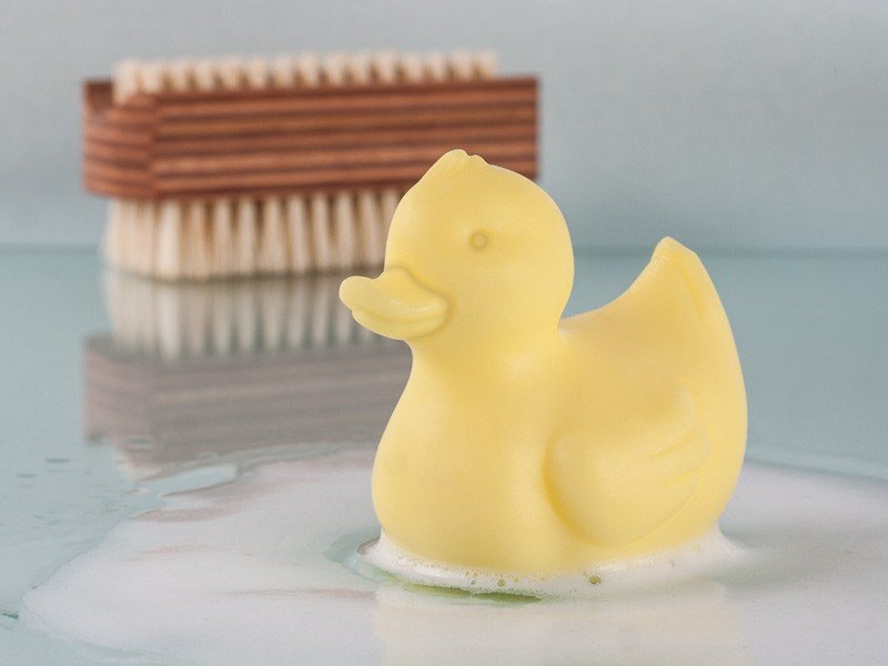 Duck-shaped soap