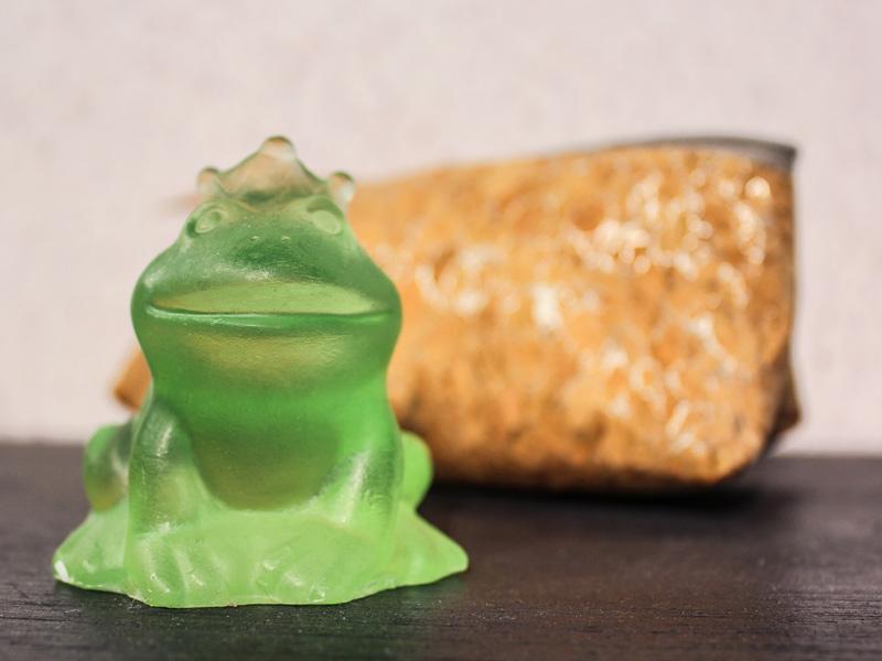 Frog-shaped soap