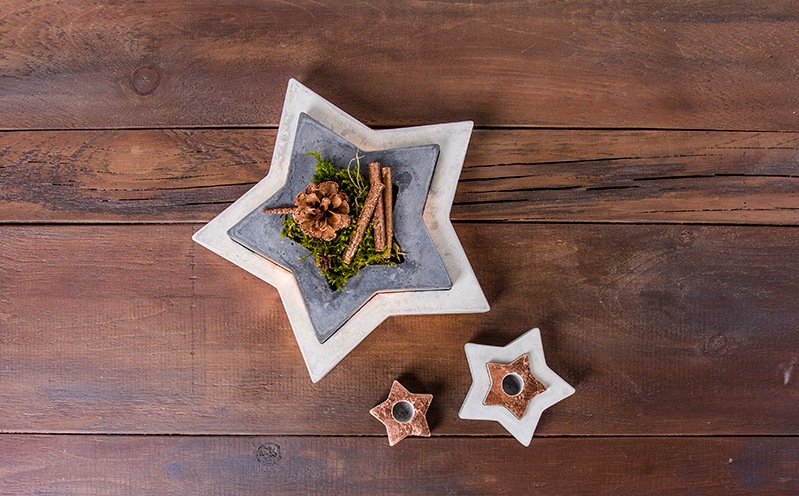 Kreativ-Beton Sternschale