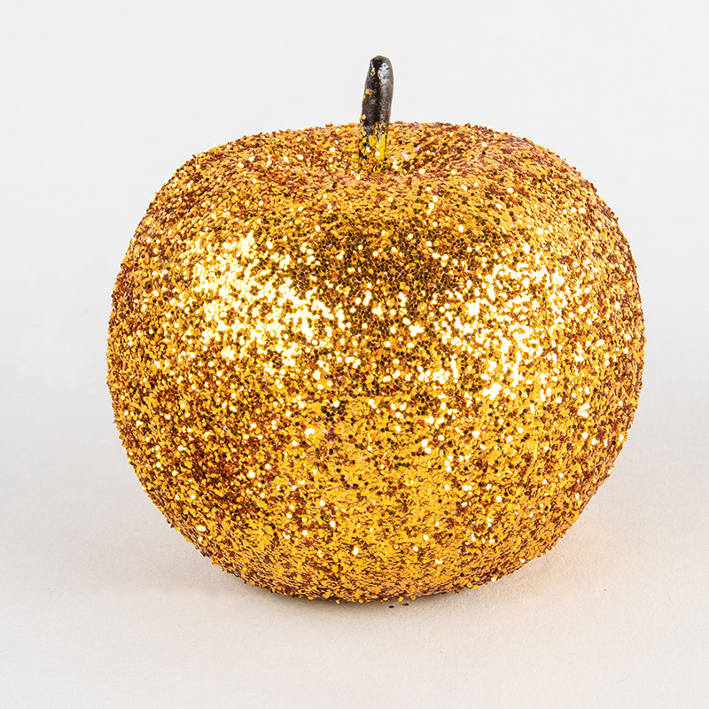 Styrofoam apple with glitter