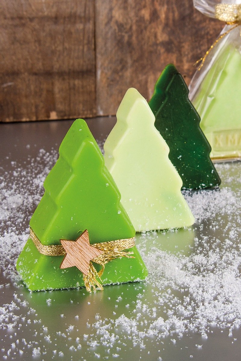 Various green fir trees