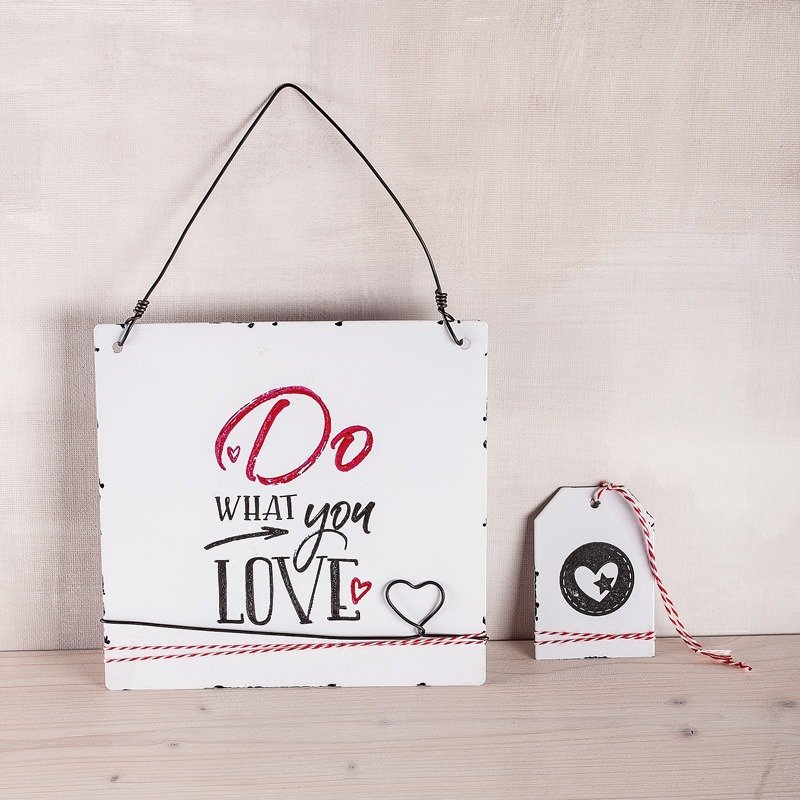 Vintage-Metallschilder Love